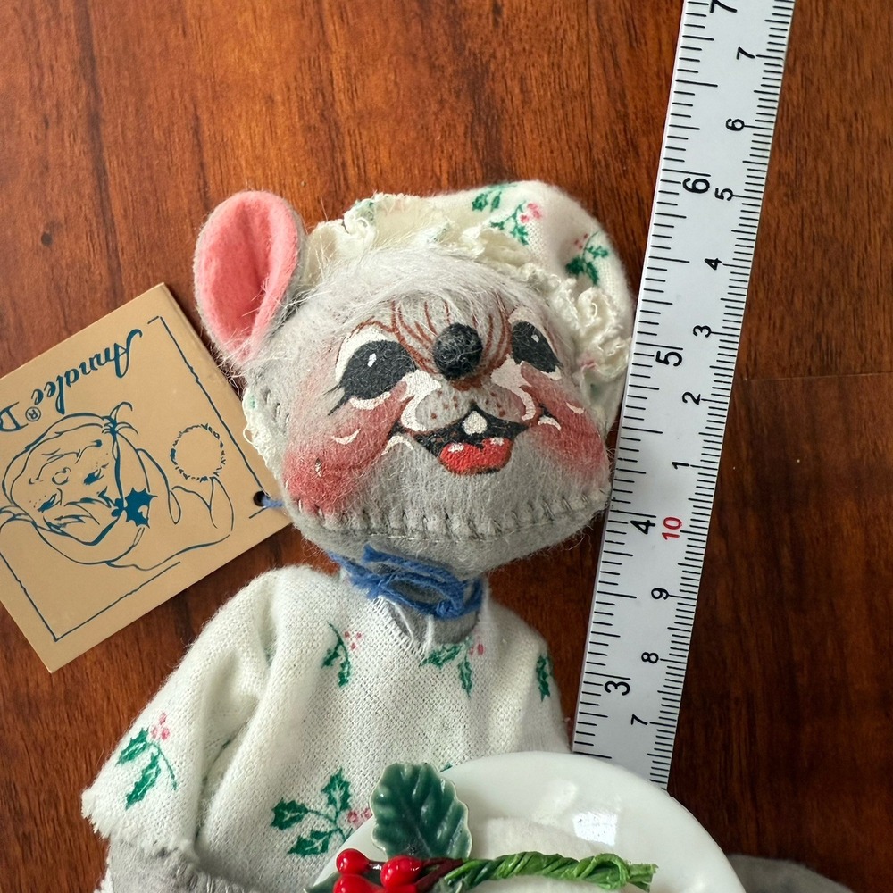 Vintage Annalee 6" Christmas Mouse 1991 with Original hang tag - Picture 11 of 16